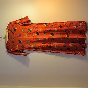 Gudrun Sjoden floral a line midi dress size small like new condition